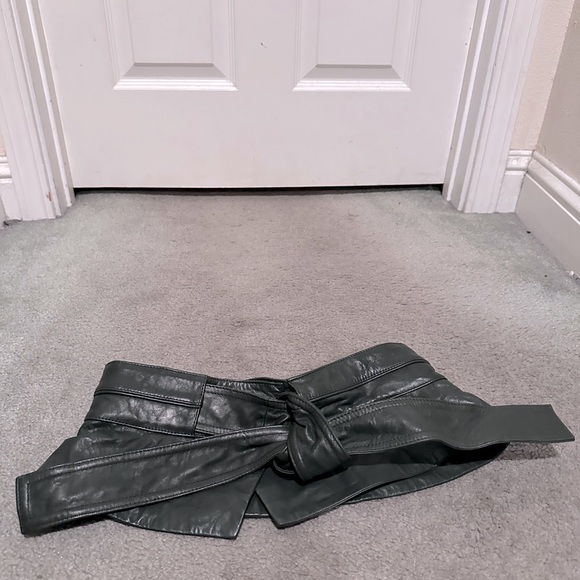 Ulla Johnson Leather Peplum Belt - Picture 1 of 4